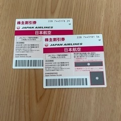 JAL株主優待券 有効期限2024年5月31日まで　1枚2400円