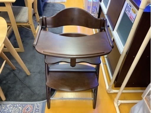 【リサイクルサービス八光】幅53㎝　大和屋　すくすくチェア プラス　テーブル付き