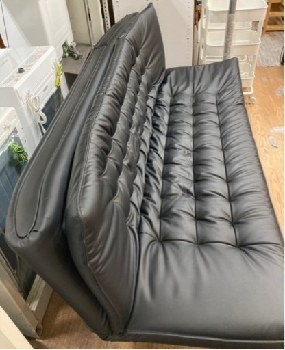 ニトリ ソファベッド Nシールド ロック ブラック 中古