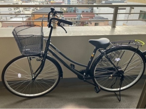 自転車　27インチ　美品(カゴに凹みあり)