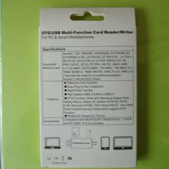 ★ 簡単便利 ! 新品 OTG/USB Multi-Function Card Reader/Writer ★の画像