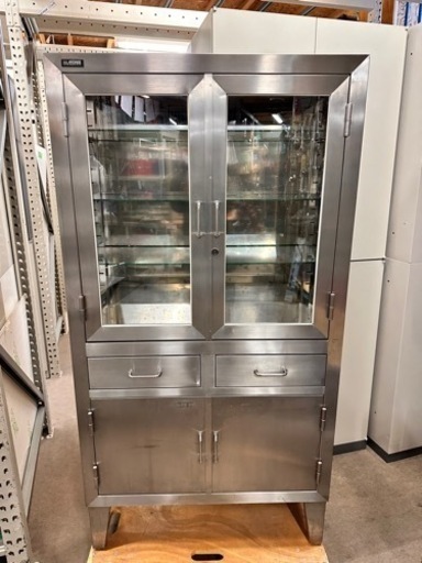 ステンレスラック　鍵付き　w900 d360 h1710mm