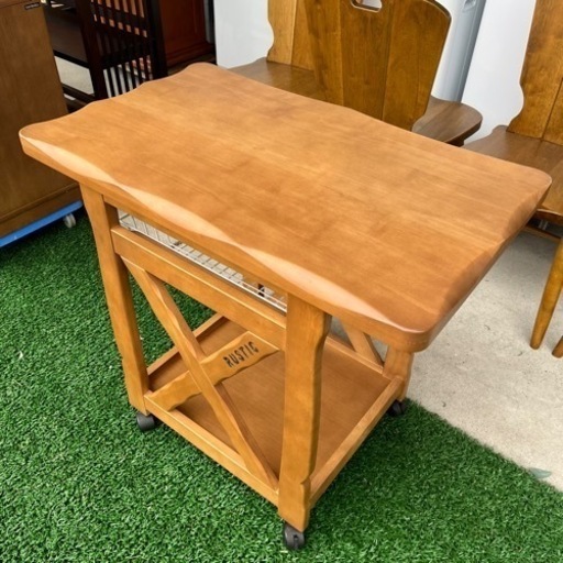 カリモク karimoku RUSTIC ルスティック ワゴン キッチンワゴン 作業台 収納 ナチュラル シンプル 北欧 インテリア カントリー