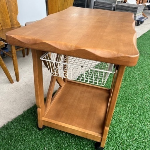 カリモク karimoku RUSTIC ルスティック ワゴン キッチンワゴン 作業台 収納 ナチュラル シンプル 北欧 インテリア 