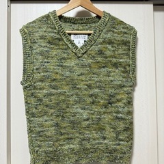 Maison Margiela knit vest 杢糸コットン...