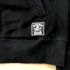 SKULL WORKS HARDWARE バックプリント ジップパーカー Mサイズ ブラック/黒 刺繍 スカルワークス ZIP 札幌市 中央区 南12条の画像