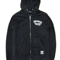 SKULL WORKS HARDWARE バックプリント ジップパーカー Mサイズ ブラック/黒 刺繍 スカルワークス ZIP 札幌市 中央区 南12条の画像