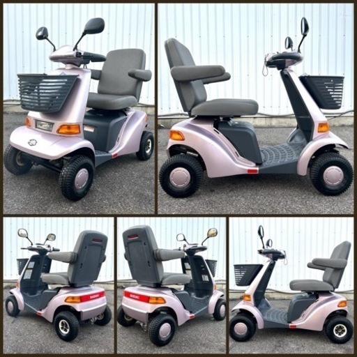 ★スズキ セニアカー★ 大特価 早い者勝ち 電動車いす ET4D 充電式バッテリー 家庭用コンセント 6速切り替え 自動ブレーキ シニ