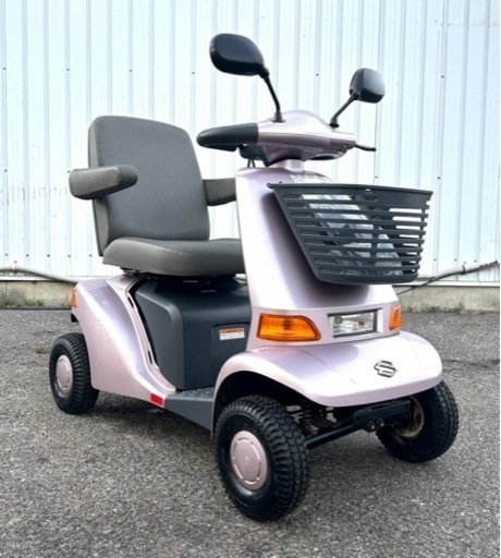 ★スズキ セニアカー★ 大特価 早い者勝ち 電動車いす ET4D 充電式バッテリー 家庭用コンセント 6速切り替え 自動ブレーキ シニアカー