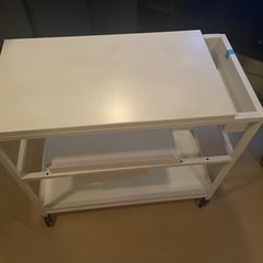 キッチンワゴン　白