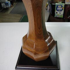 【⑪】北海道木工　銘木　北海花瓶　木製花瓶　民芸品　の画像