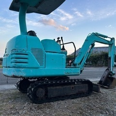 IHI バックホー18J 油圧ショベル ユンボ   1.8tクラス　キャタバリ山　フォーク付き　機関良好　畑　庭　外構　土木　簡易始動動画ありの画像