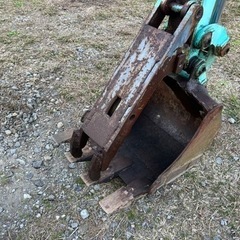 IHI バックホー18J 油圧ショベル ユンボ   1.8tクラス　キャタバリ山　フォーク付き　機関良好　畑　庭　外構　土木　簡易始動動画ありの画像