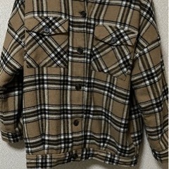 レディースチェックボアブルゾン