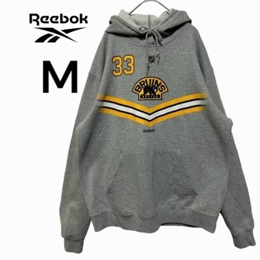 インポート古着！NHL ボストンブルーインズビッグロゴパーカー33ズデノチャラL
