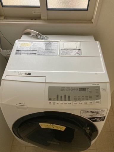 日立電気洗濯乾燥機　ドラム式10kg　2021年製　BD-SG1OOFL