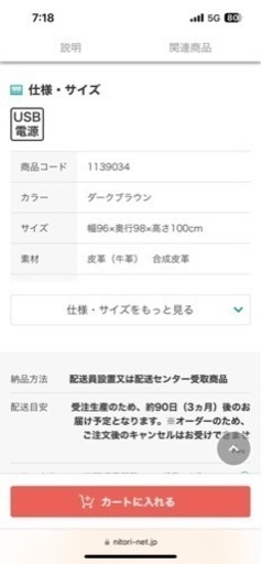 リクライニングソファー　電動　1人用