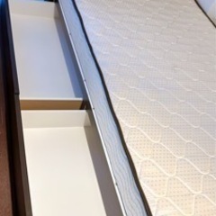 収納付きシングルベッド【お値下げしました。お気軽にお問い合わせください！】の画像