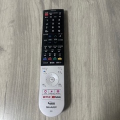 シャープ４K液晶テレビリモコン