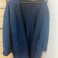 終了】紺　コート　L