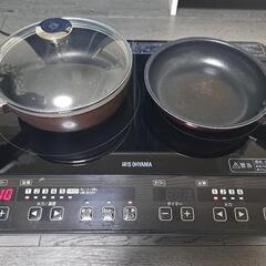 取引先決定 2口 IHヒーター 土台付きの画像