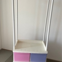 1台で掛ける収納・しまう収納ができる！収納棚！の画像