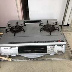 2010年製 リンナイ 都市ガス用 ガスコンロ RTS-660GFTS