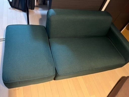 2人掛けソファ（オットマン付き）
