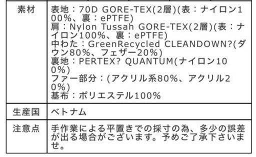 新品！ザノースフェイス ダウンコート ユニセックス NDW91935