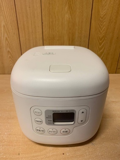 ♦️ET812番 無印良品しゃもじ置きつき炊飯器3合 【2016年製 】