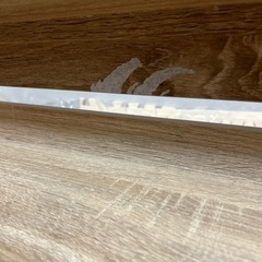 宮付き　二口コンセント付き　ライト付き　ウォールナット　セミダブルベッド　フレームのみの画像