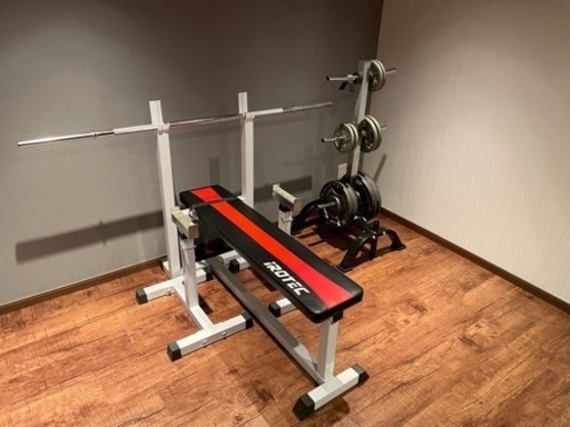 IROTEC(アイロテック)ベンチプレス 63kg セイフティーラック バーベル バーベルラック スタンド
