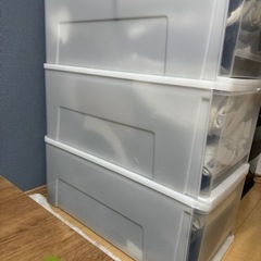 ニトリ　収納ケースx2の画像