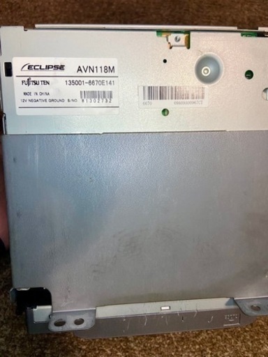エクリプス　メモリーナビ　AVN118M