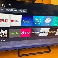 美品　58V型　4K内蔵液晶テレビ　58s6e