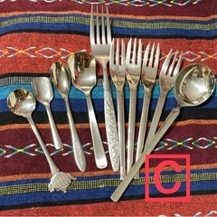 ◆カフェで使っていたフォークやスプーンなどのセットC◆