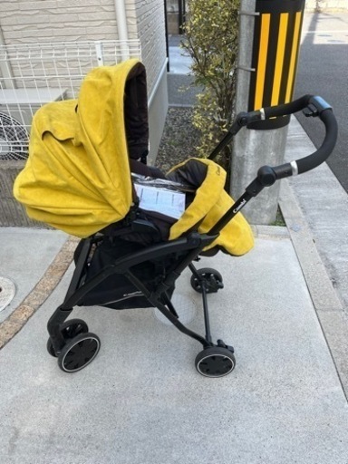 ベビーカー　コンビ AttO(アット) type-C イエロー　アルカンターラ