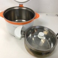 【引取】THERMOS 真空保温調理器 シャトルシェフ 3.0L オレンジ KBA-3000 BLの画像