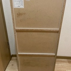 3段ボックス　収納　カラーボックス付きの画像