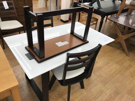 ★ジモティ割あり★ ニトリ ダイニングセット ブラウン H70×W120×D75 クリーニング済み KJ4336