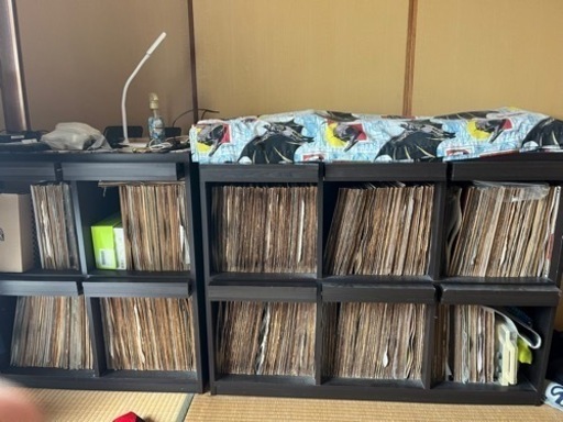 レコード1000枚超/ターンテーブル台/