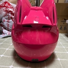 猫耳ヘルメットピンクの画像
