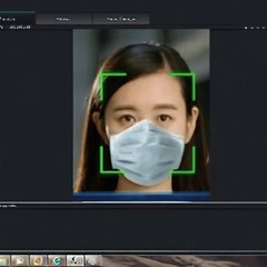 【新品未使用】顔認証機能付き ＡＩ体温検知システム (ZX-TN2M7A)の画像