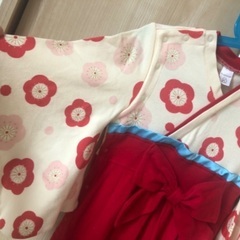 初節句に！なんちゃって袴90sizeの画像