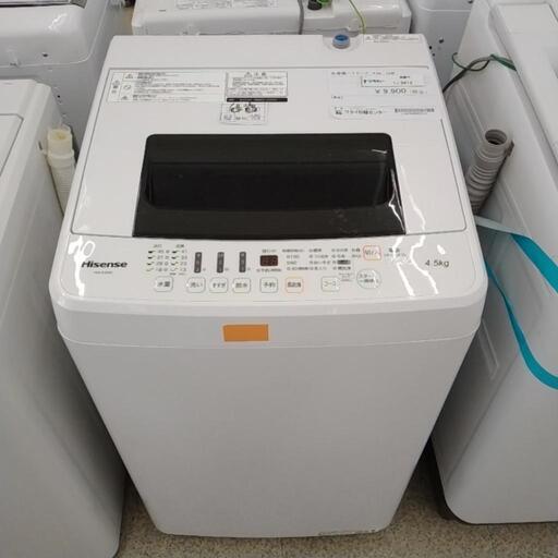 Hisense 洗濯機 4.5kg 18年製　         TJ3412