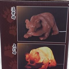 値下げ、木彫りの熊ライト(LED)の画像