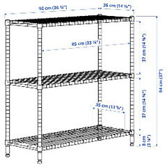 IKEA OMAR シェルフユニットの画像