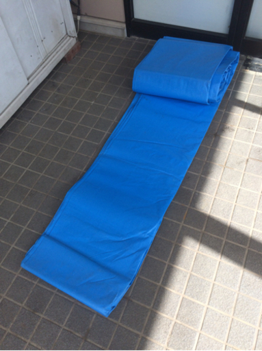 △ ブルーシート レジャーシート 縦 約870cm 横 約945cm メーカー不明 破れ無し 汚れ多数有り