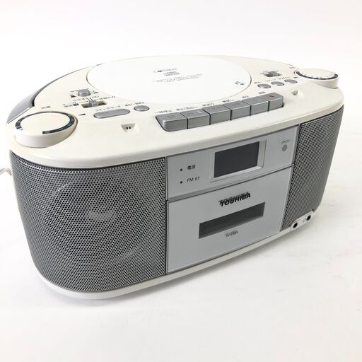 4/1終HR TOSHIBA 東芝 CDラジオカセットレコーダー TY-CDS5 2012年製 AM FM 動作OK 24b菊E