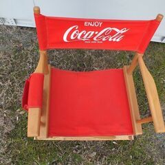 コカ・コーラ 木製折り畳み イスの画像